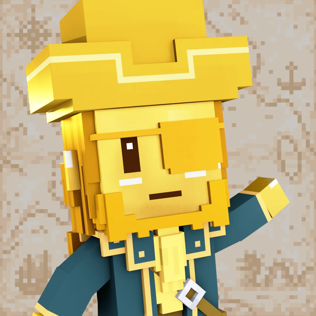 Pirate #1003 voxel render