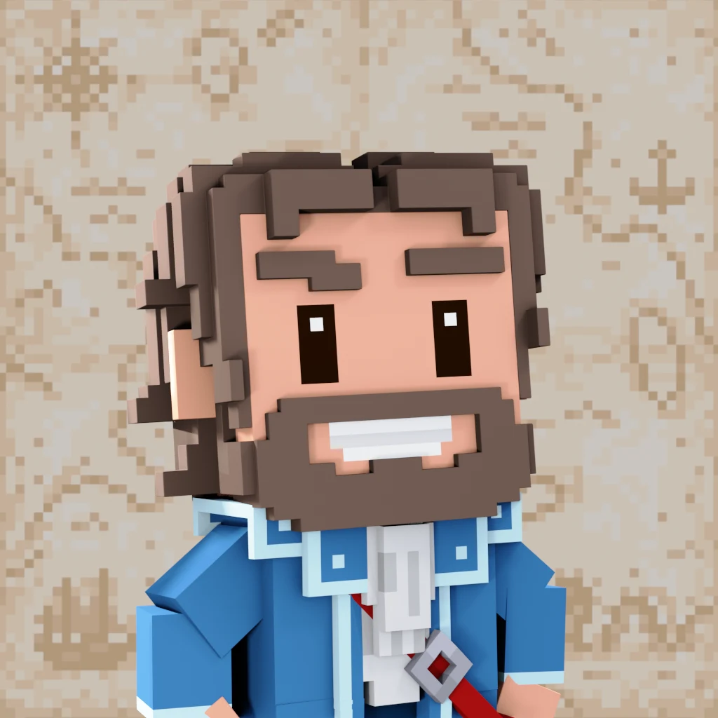 Pirate #1004 voxel render