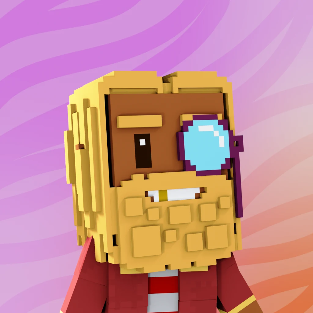 Pirate #1007 voxel render