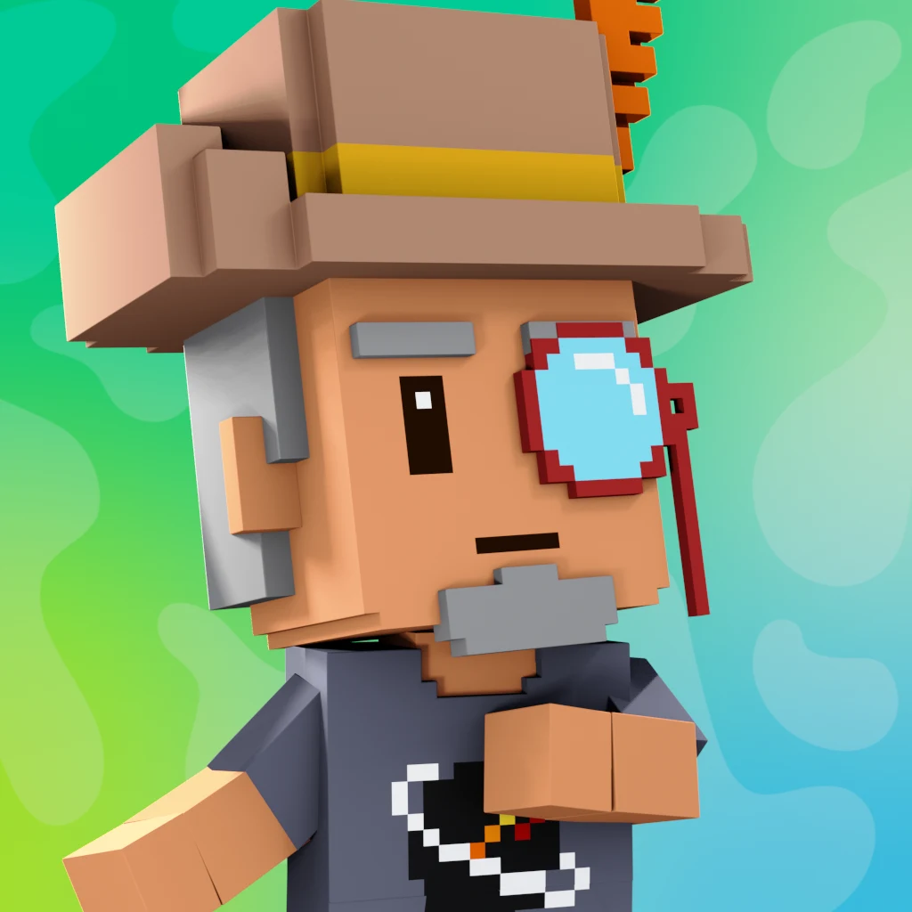 Pirate #1008 voxel render