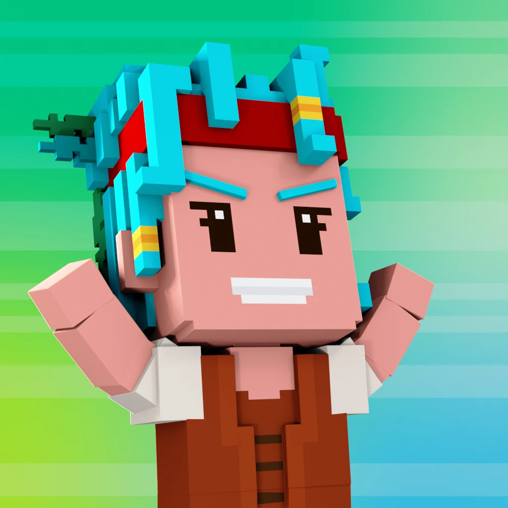 Pirate #1012 voxel render