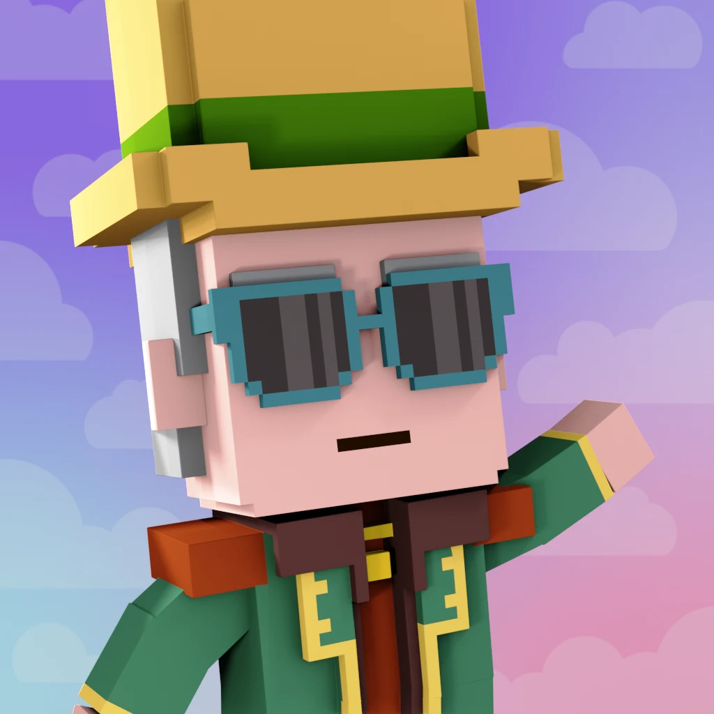 Pirate #1014 voxel render