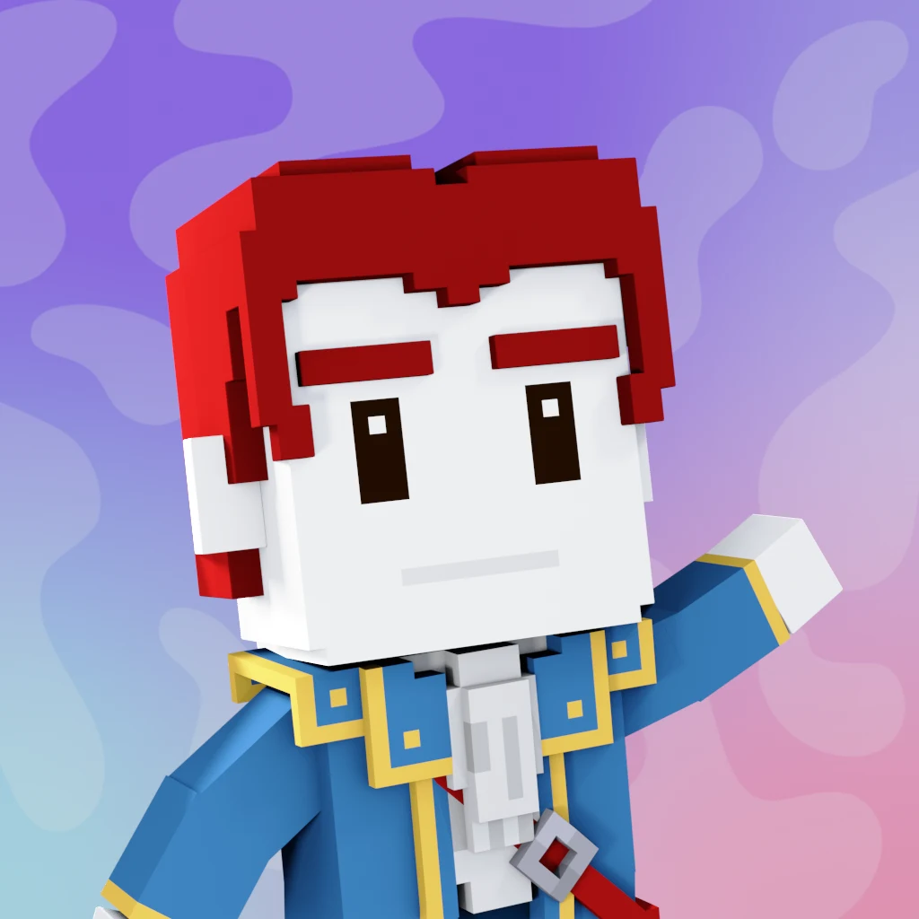 Pirate #1017 voxel render