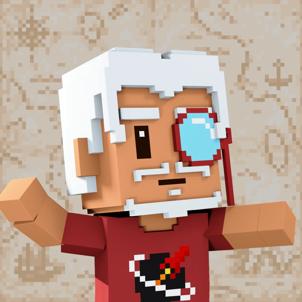 Pirate #1019 voxel render