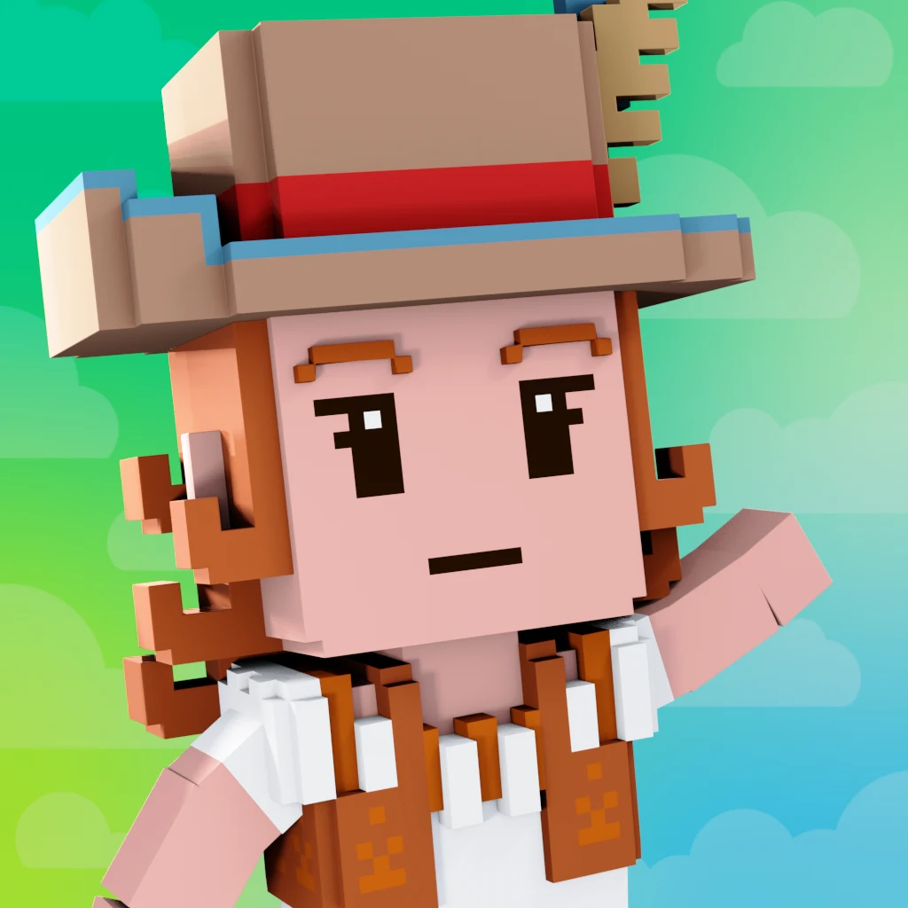 Pirate #1021 voxel render