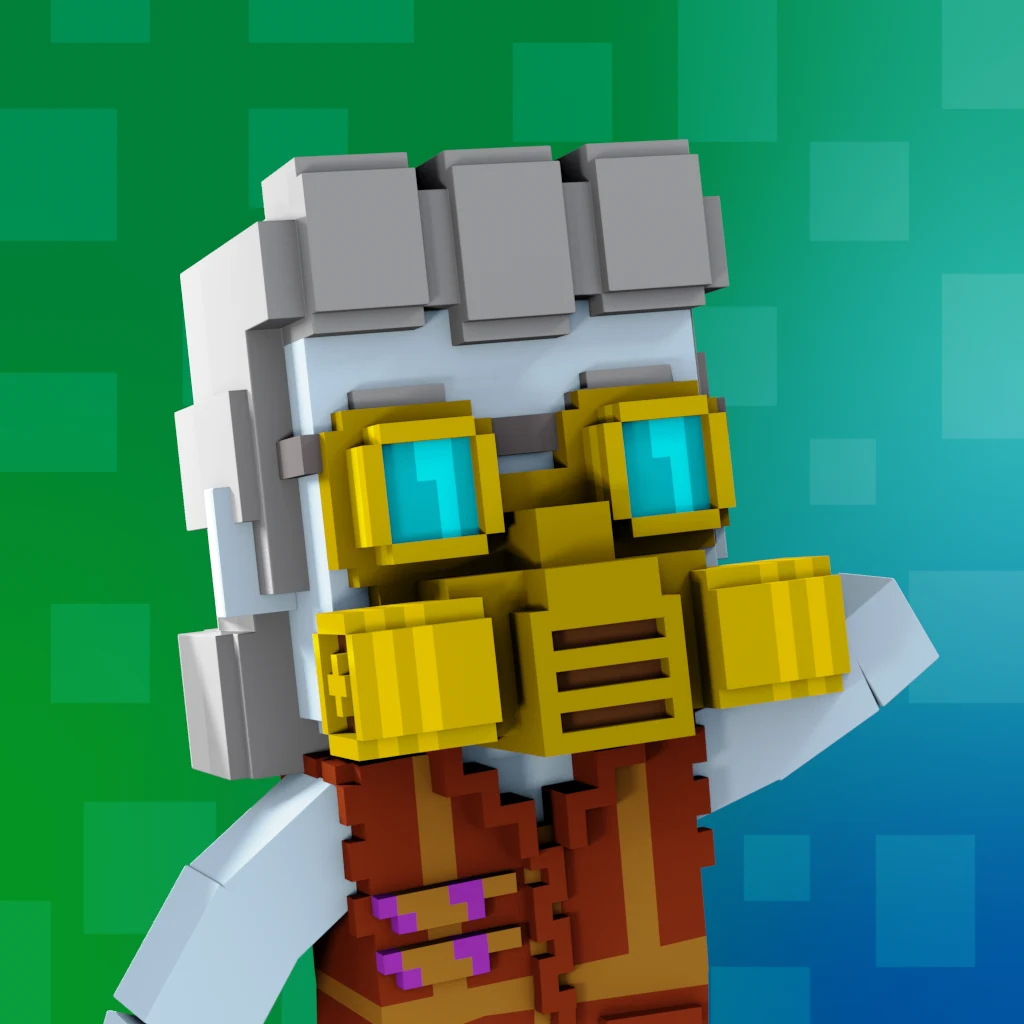 Pirate #1022 voxel render