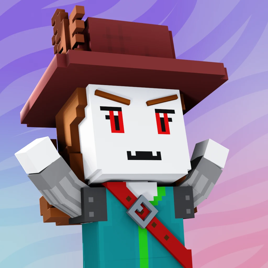 Pirate #1026 voxel render
