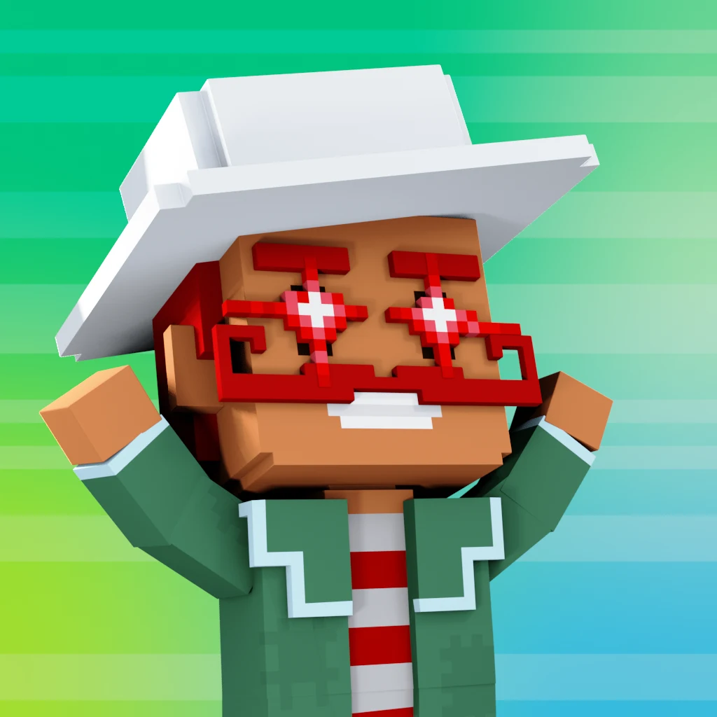 Pirate #1028 voxel render