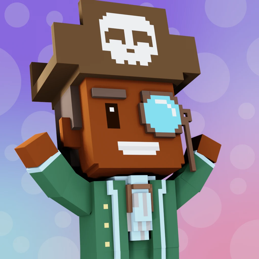 Pirate #1029 voxel render