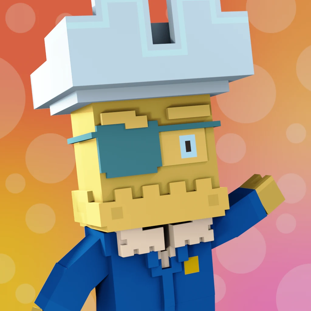 Pirate #1031 voxel render