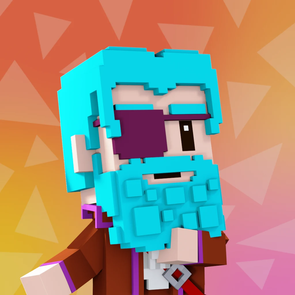 Pirate #1034 voxel render