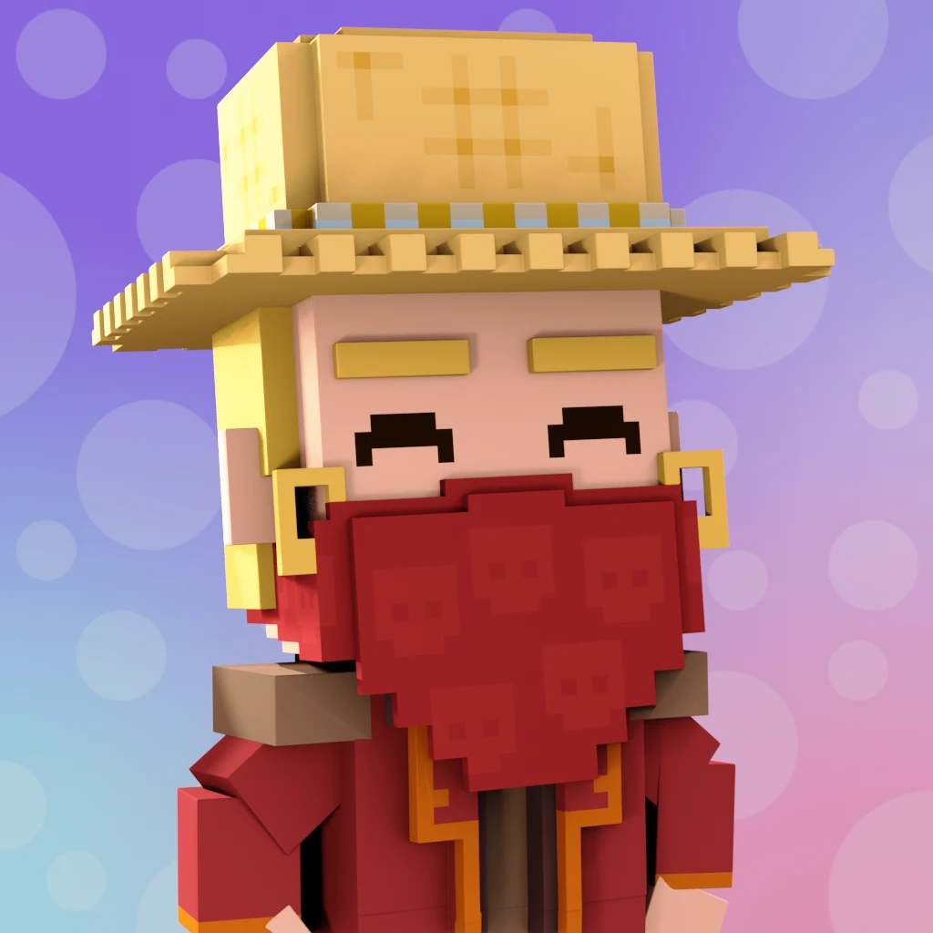 Pirate #1035 voxel render