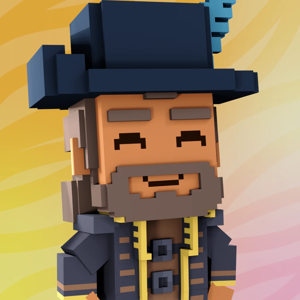 Pirate #1038 voxel render