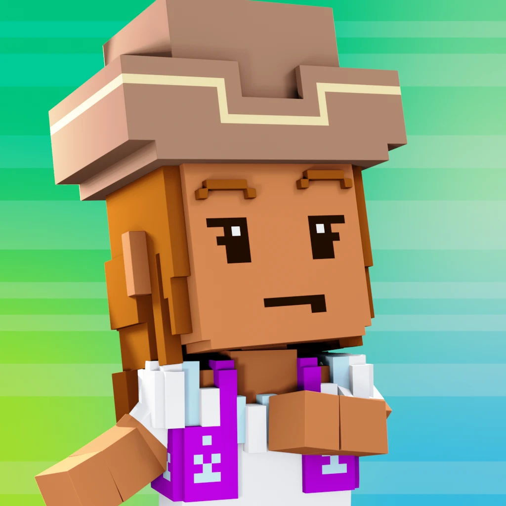 Pirate #1041 voxel render