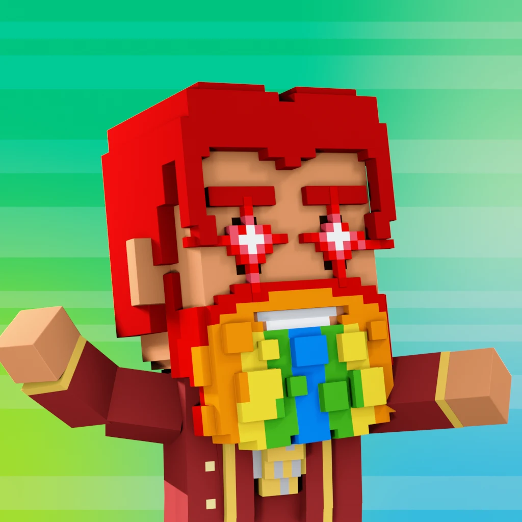 Pirate #1042 voxel render