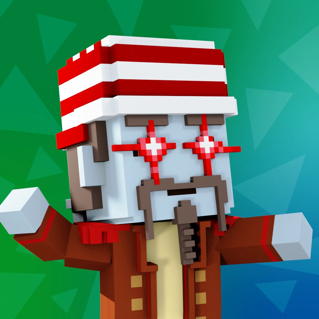 Pirate #1043 voxel render