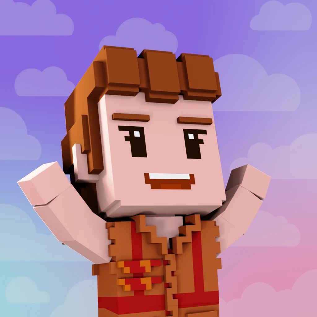 Pirate #1044 voxel render