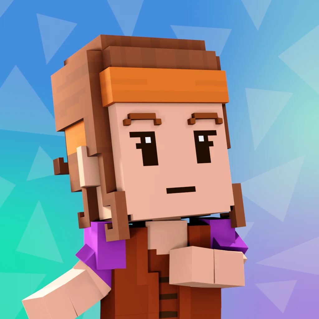 Pirate #1047 voxel render