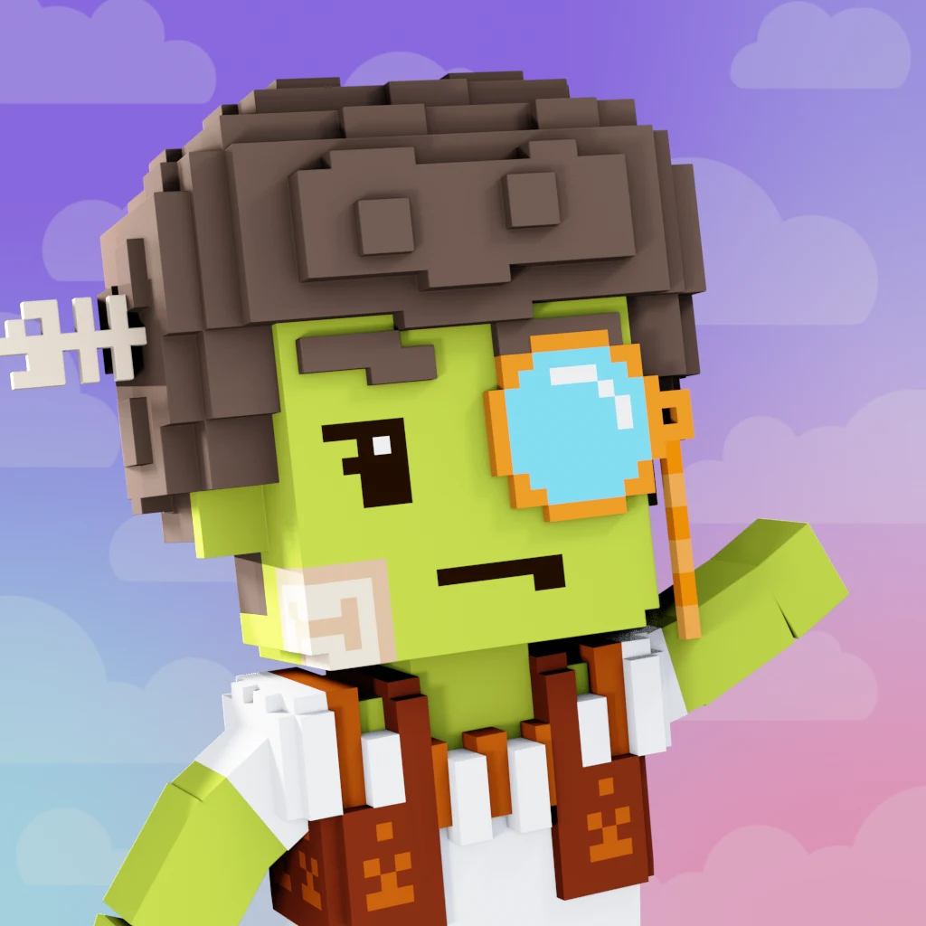 Pirate #1050 voxel render