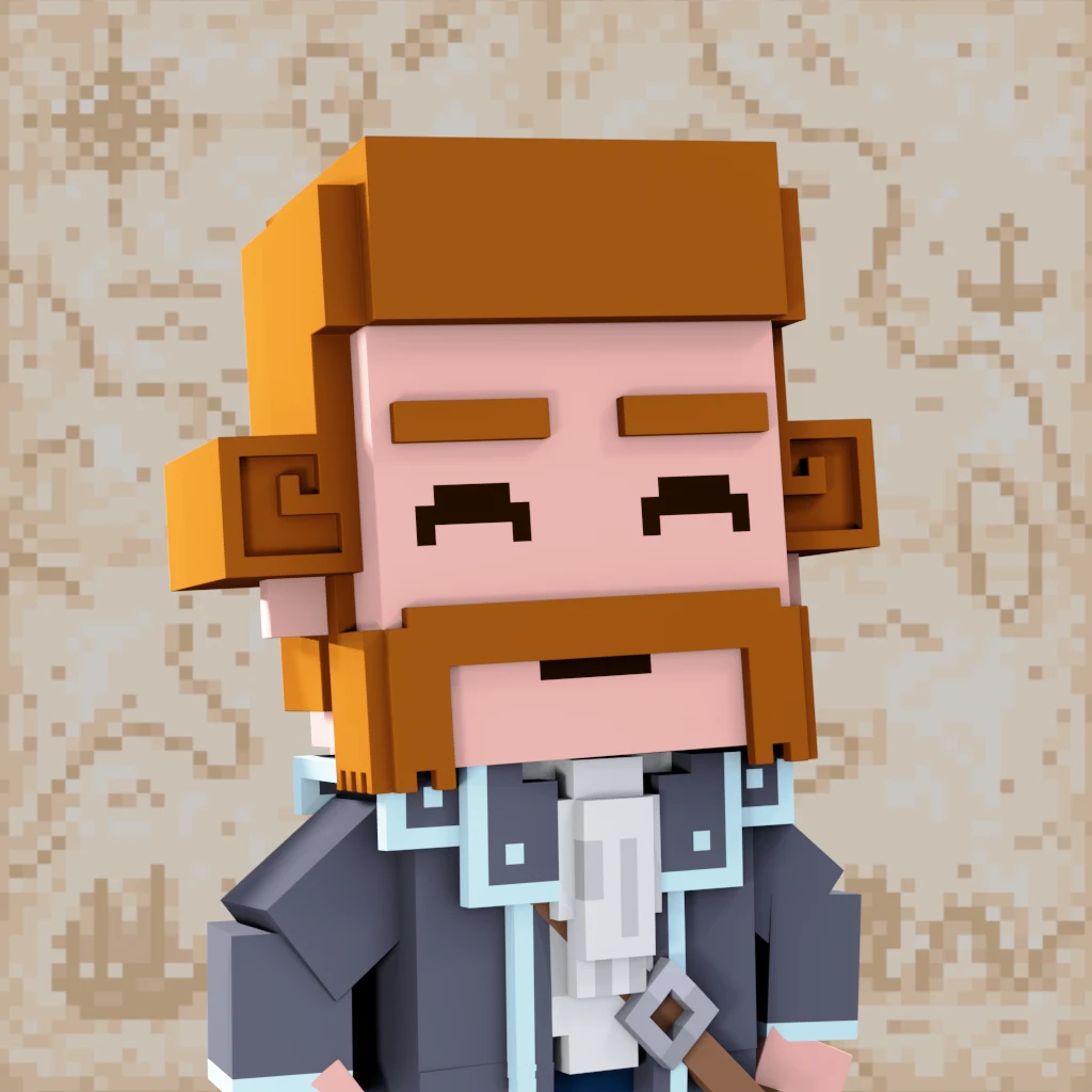 Pirate #1053 voxel render
