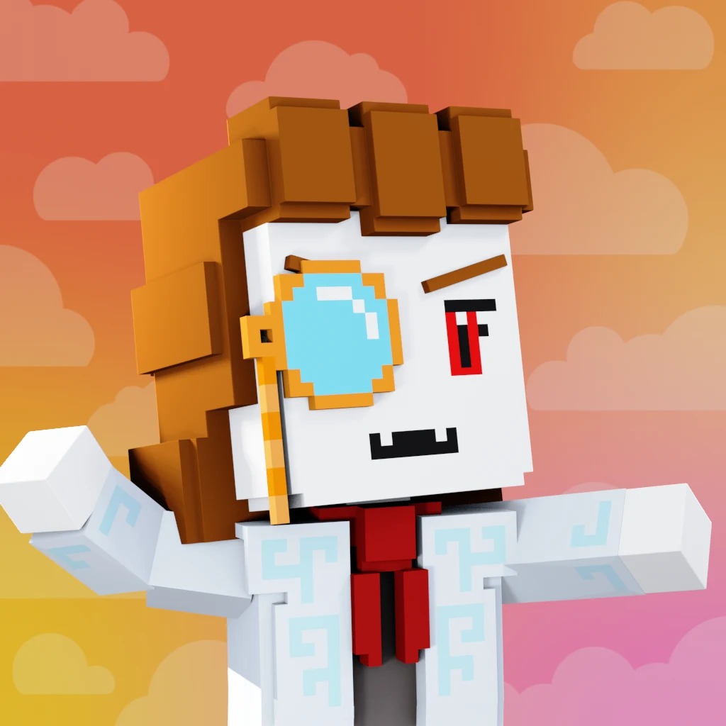 Pirate #1054 voxel render