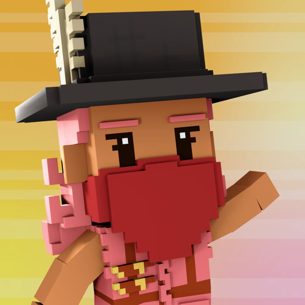 Pirate #1057 voxel render