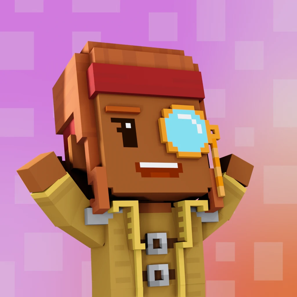 Pirate #1059 voxel render
