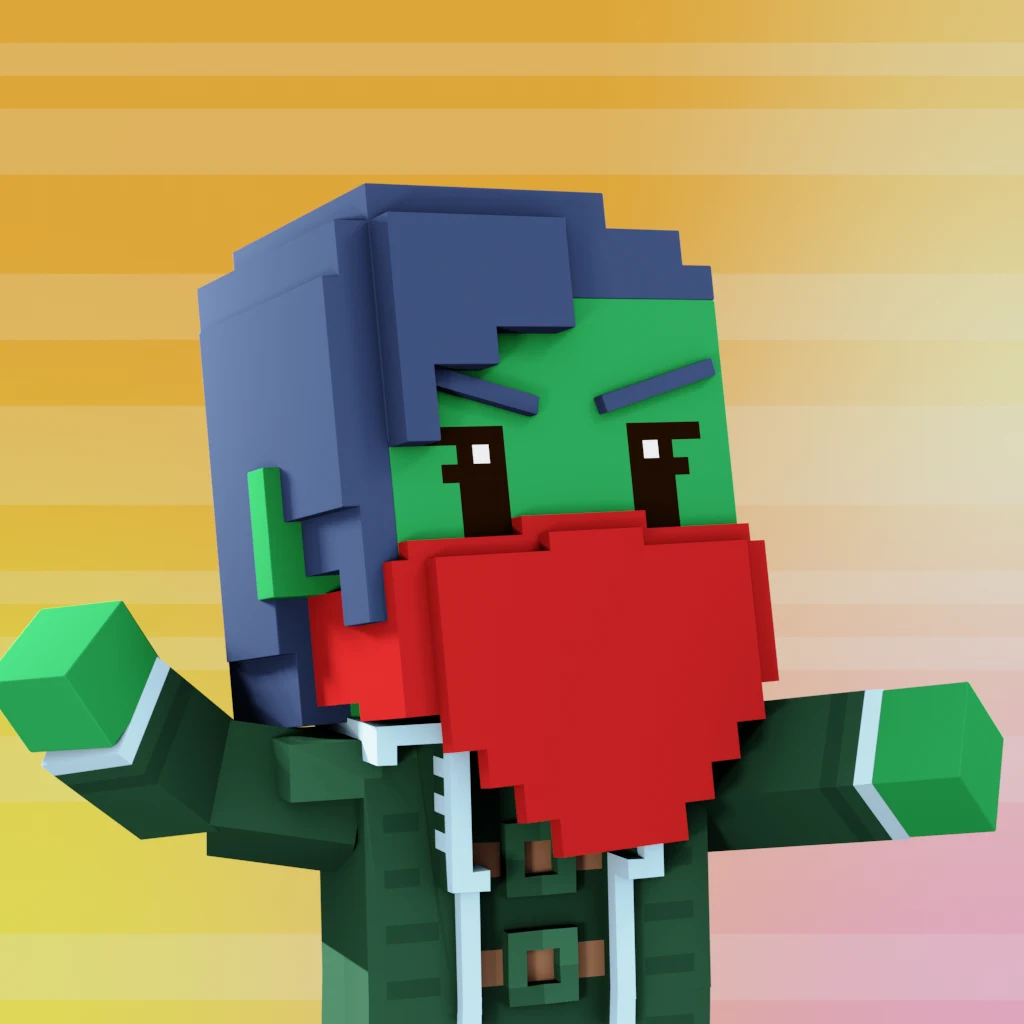 Pirate #1060 voxel render