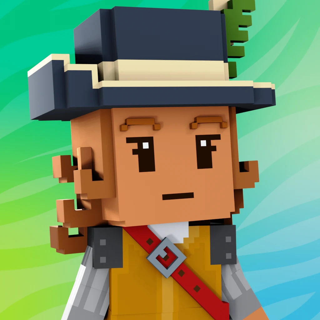 Pirate #1064 voxel render