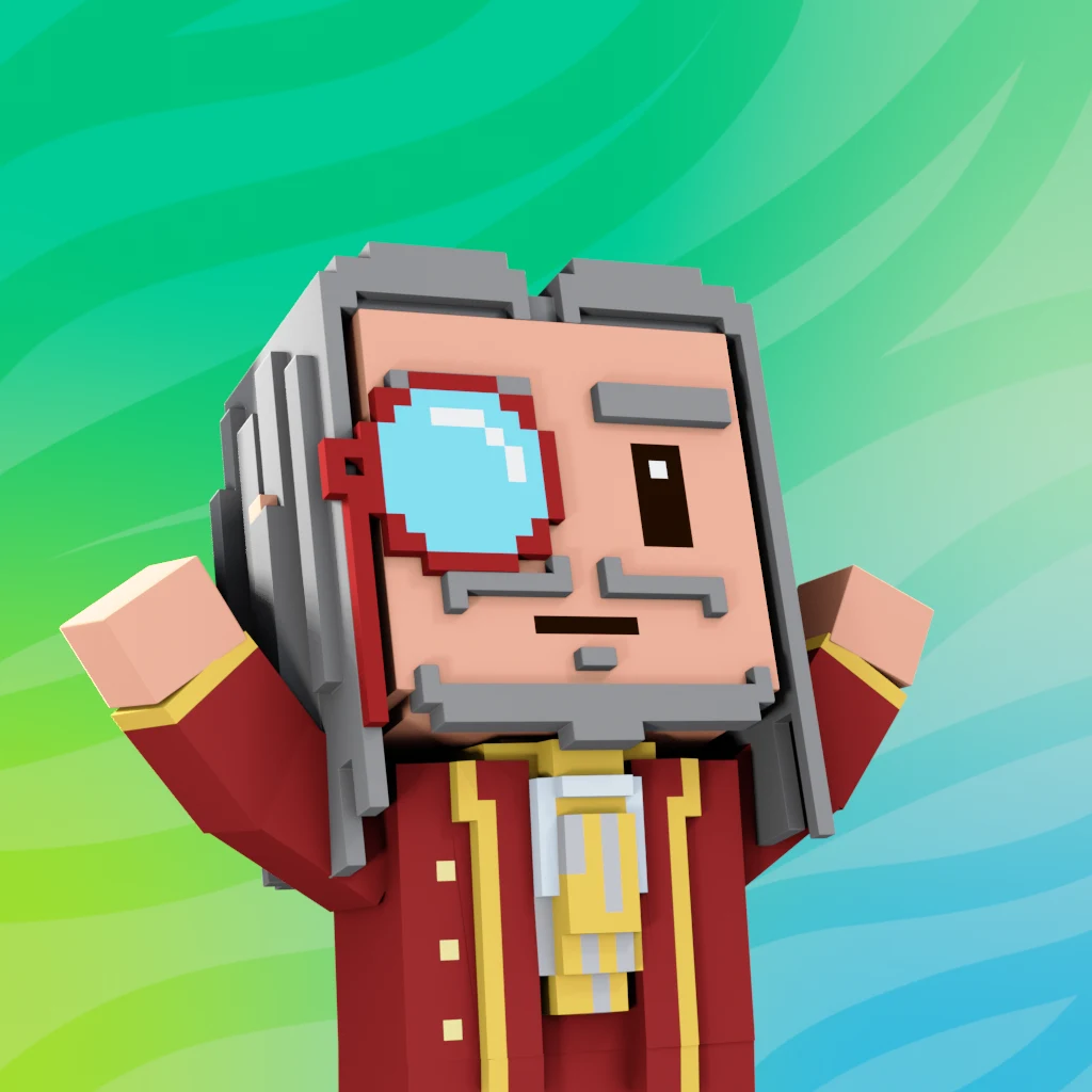 Pirate #1067 voxel render