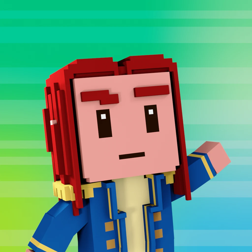 Pirate #107 voxel render