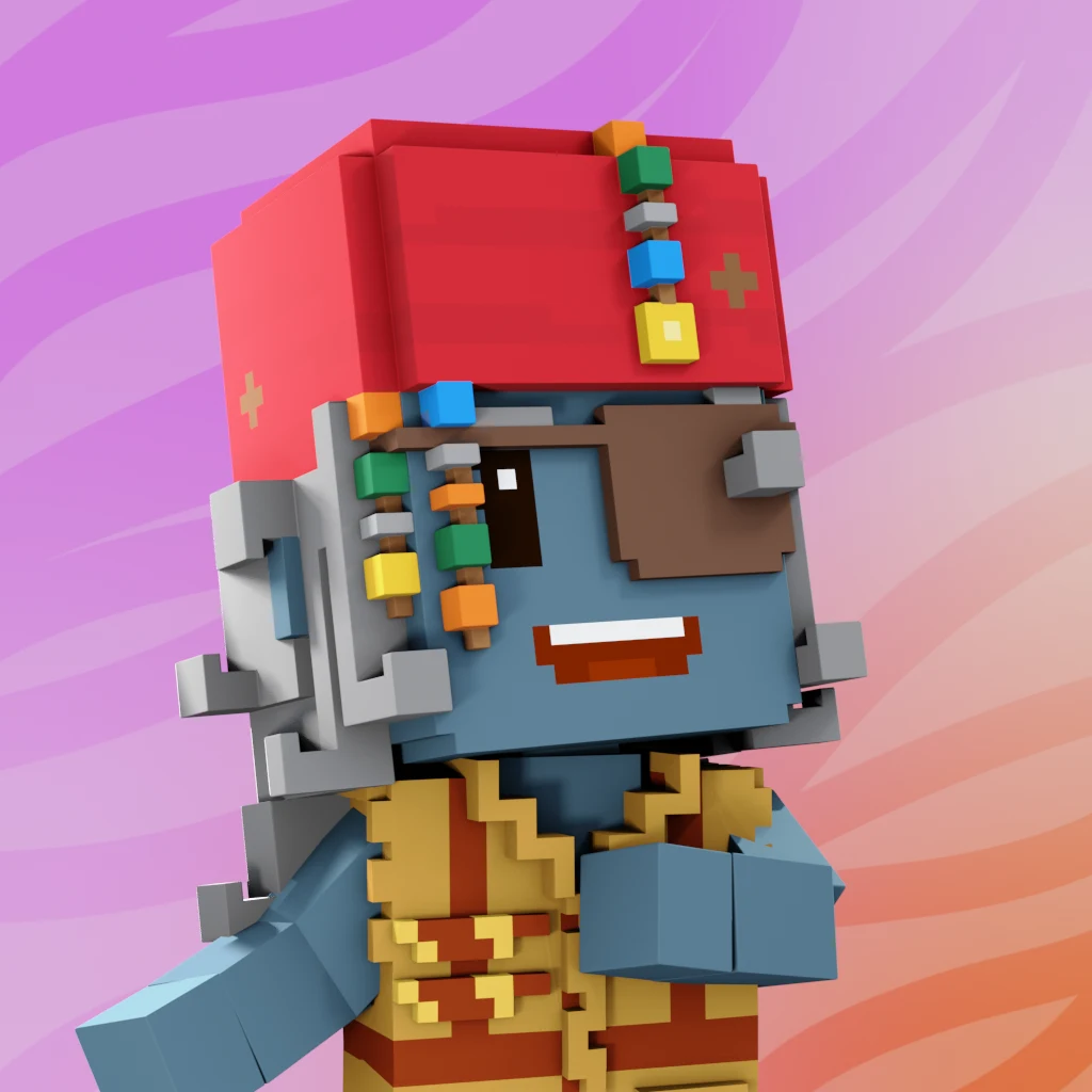 Pirate #1070 voxel render