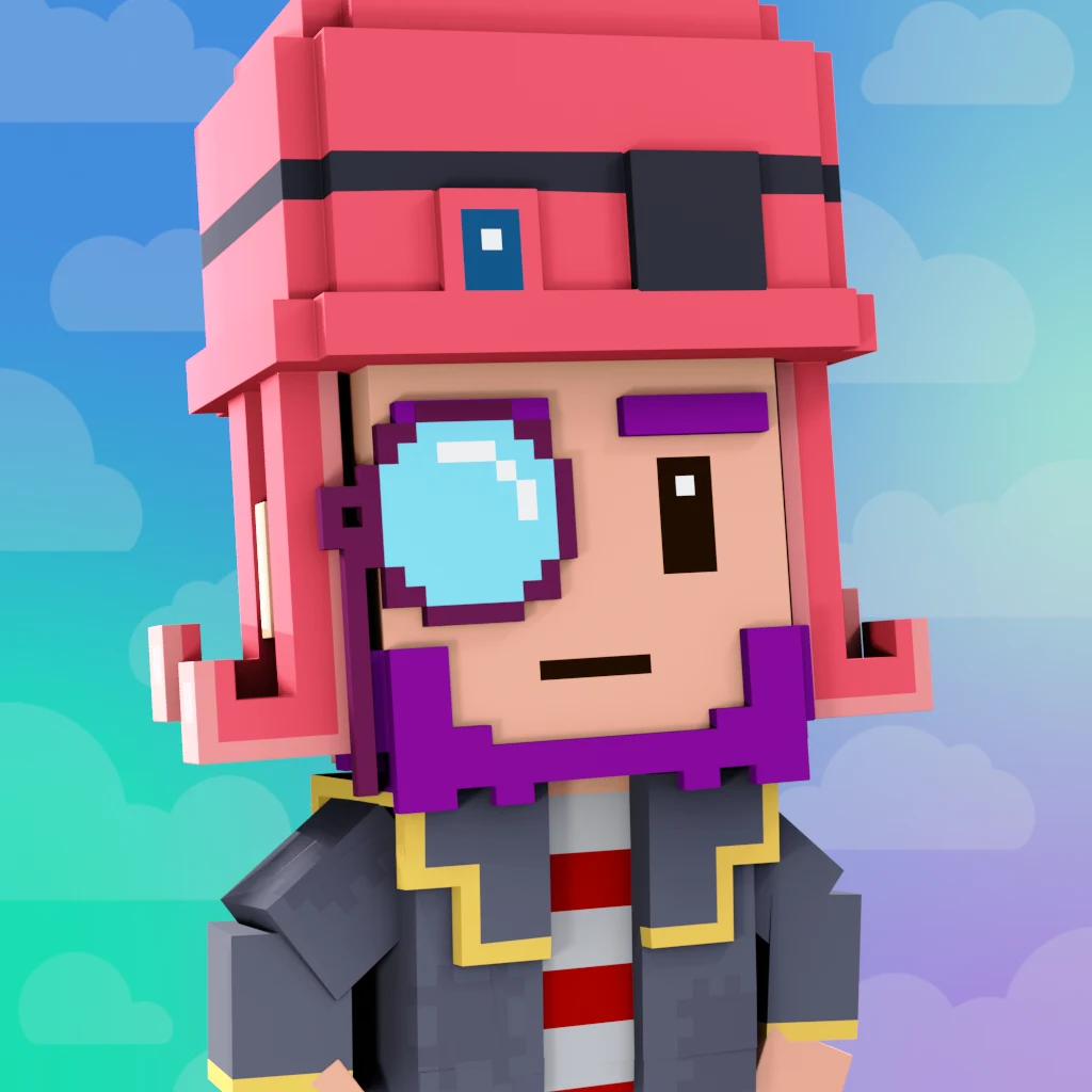Pirate #1072 voxel render