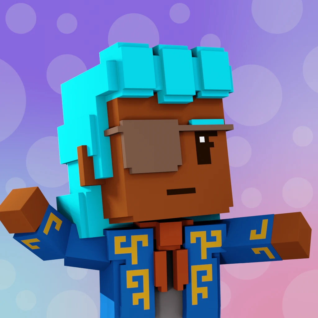 Pirate #108 voxel render