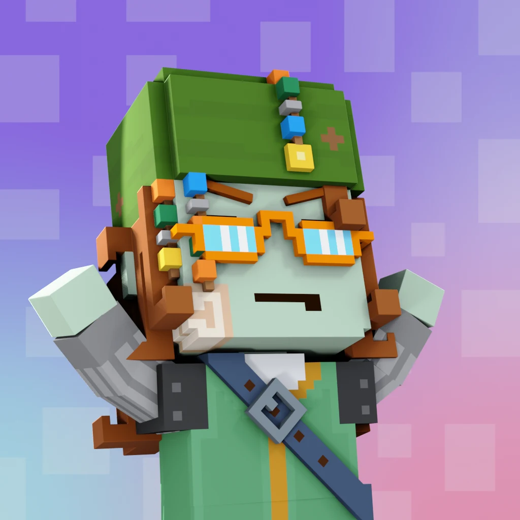 Pirate #1083 voxel render