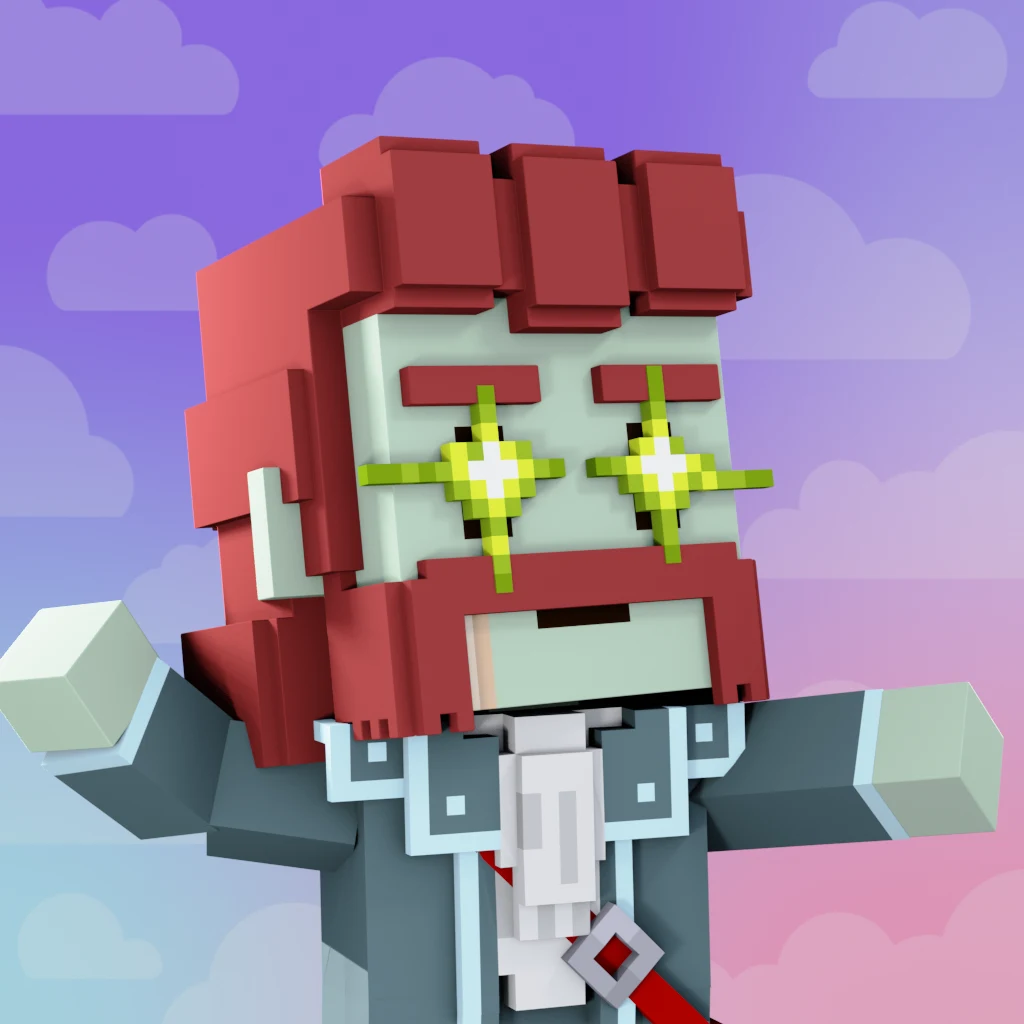 Pirate #1084 voxel render