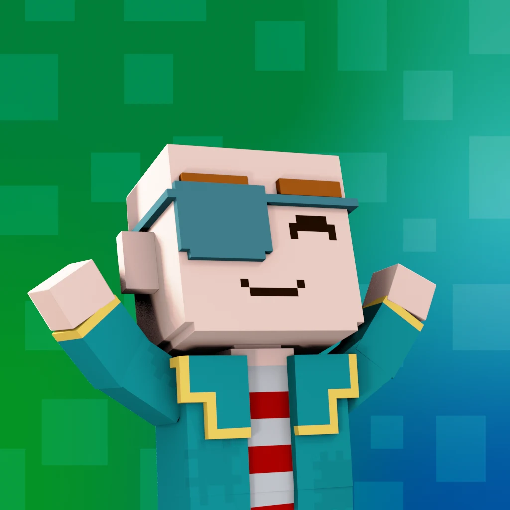 Pirate #1085 voxel render
