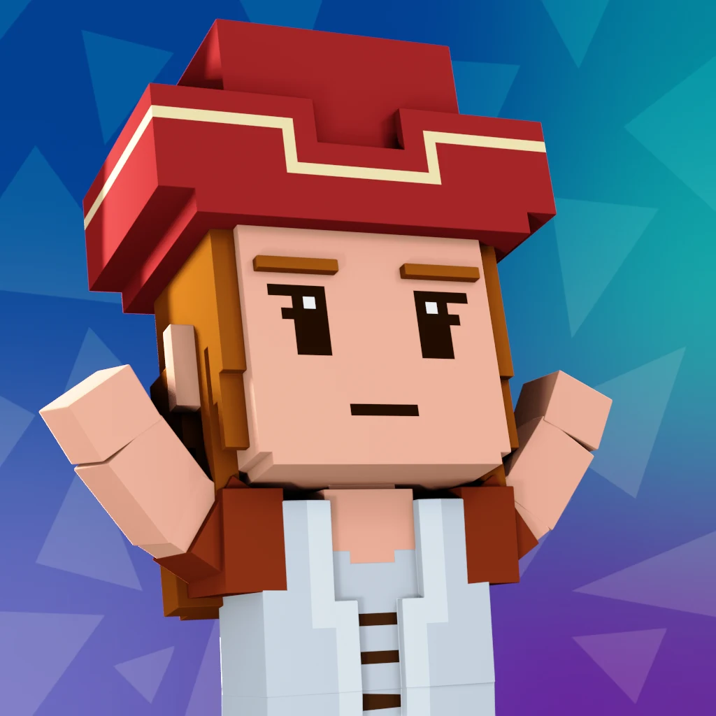 Pirate #1088 voxel render