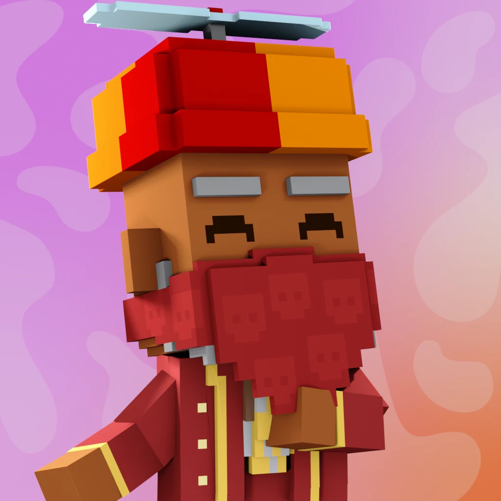 Pirate #1090 voxel render