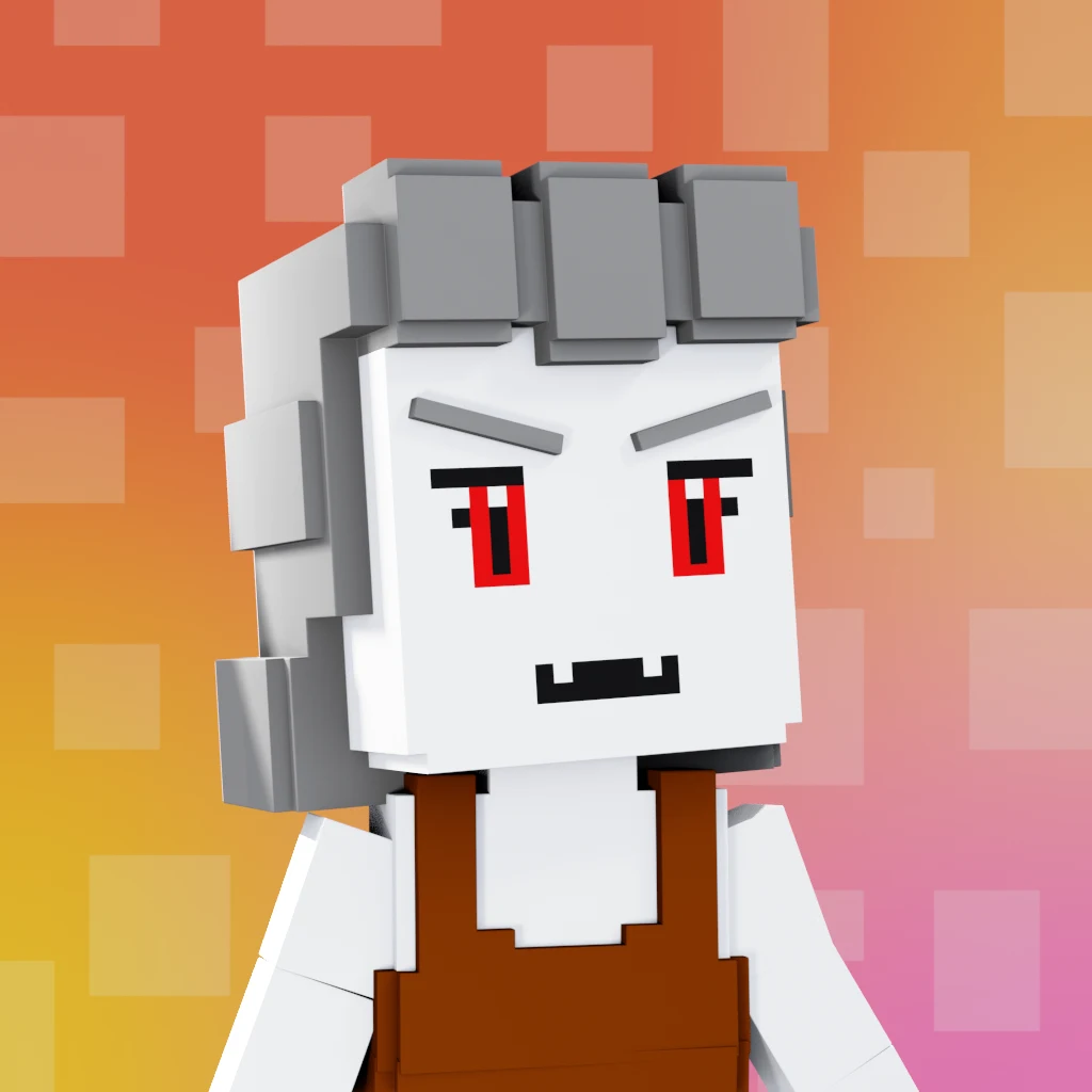 Pirate #1092 voxel render