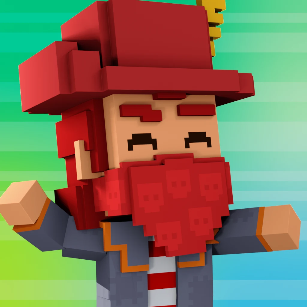 Pirate #1095 voxel render