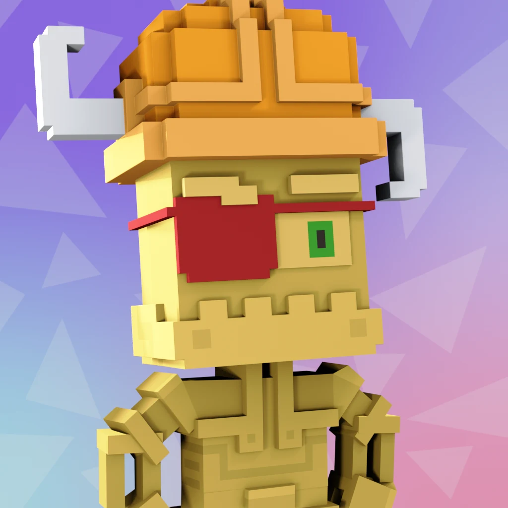 Pirate #1097 voxel render