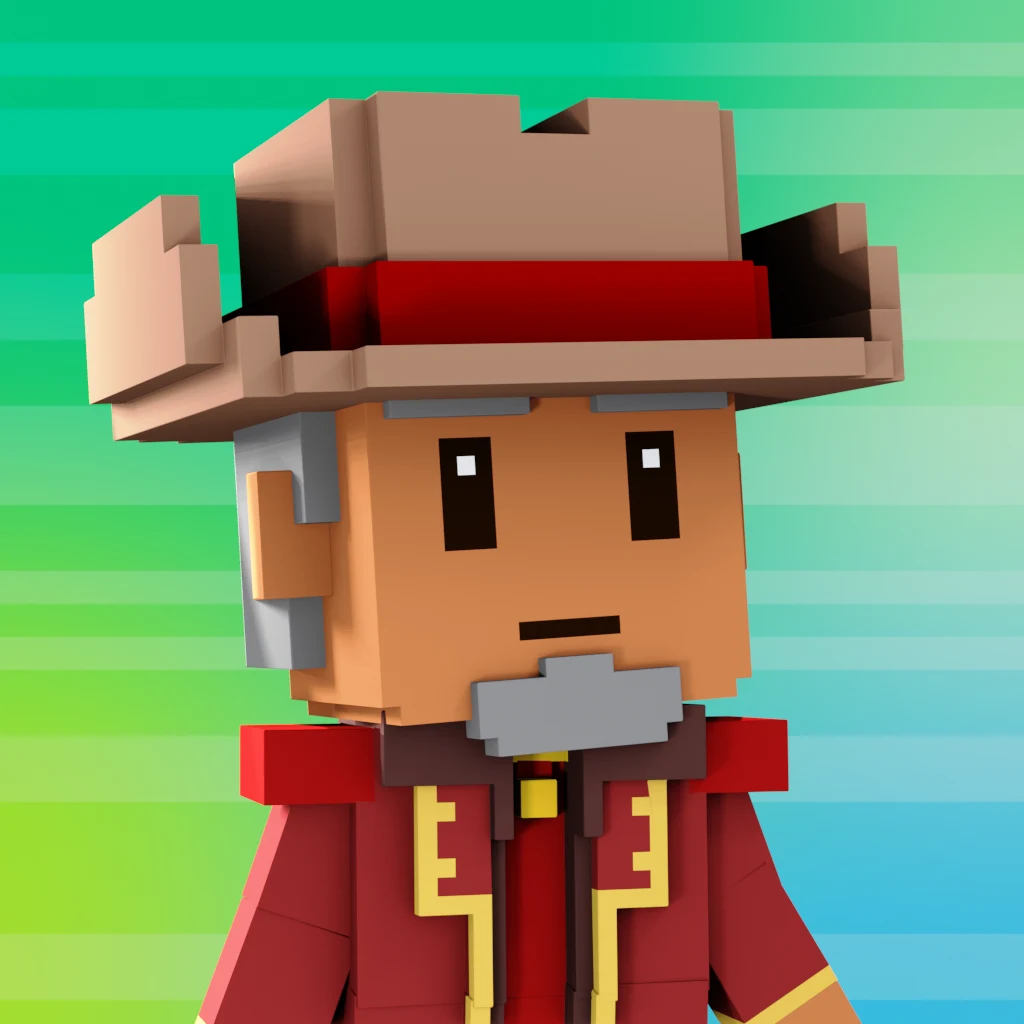 Pirate #1102 voxel render