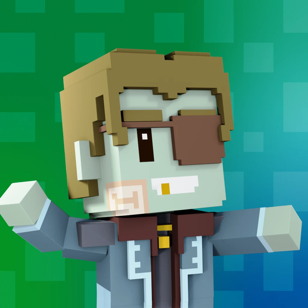 Pirate #1104 voxel render