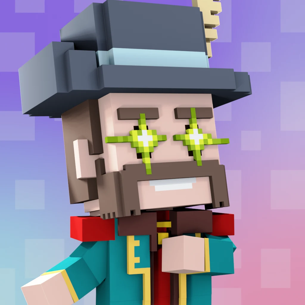 Pirate #1107 voxel render