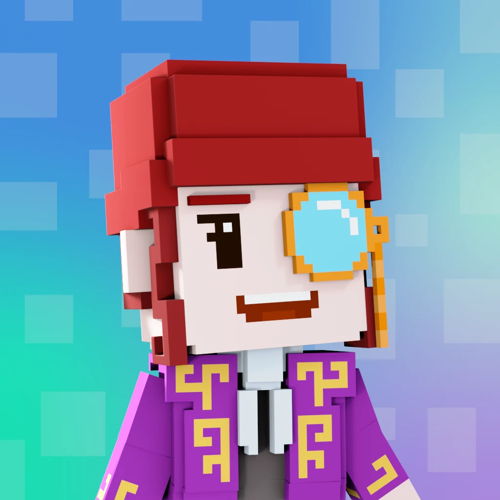 Pirate #1110 voxel render