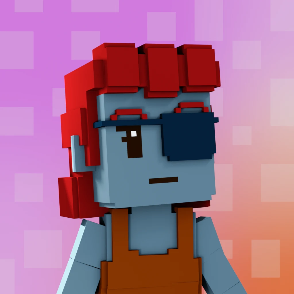 Pirate #1113 voxel render