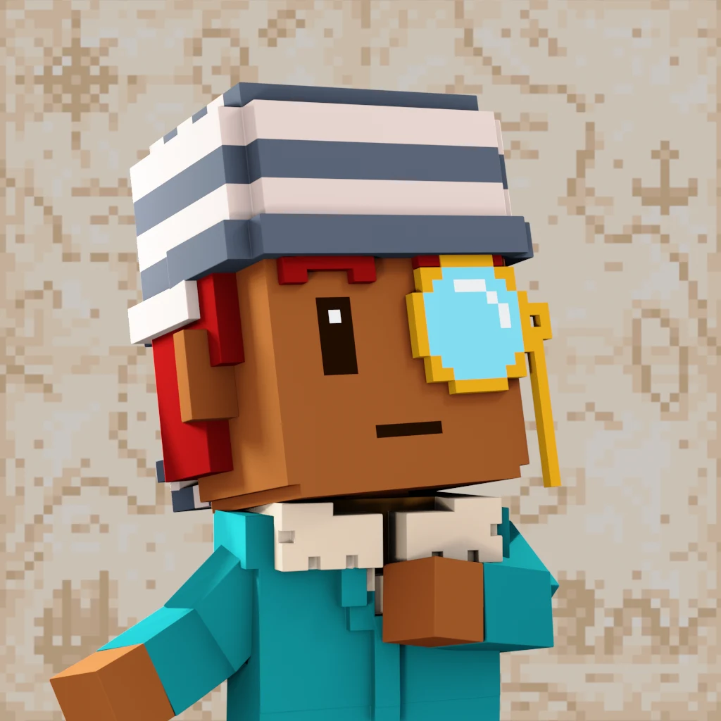 Pirate #1114 voxel render