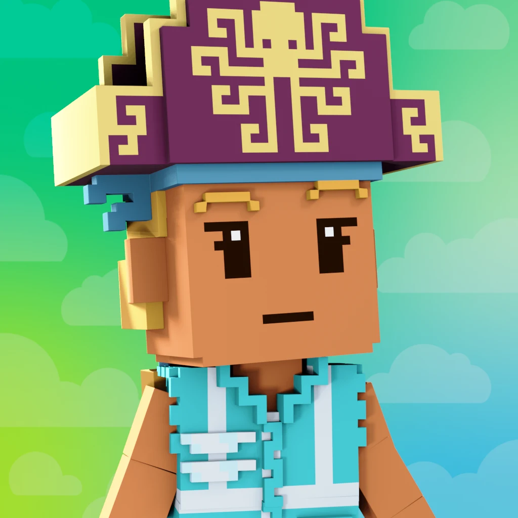Pirate #1117 voxel render