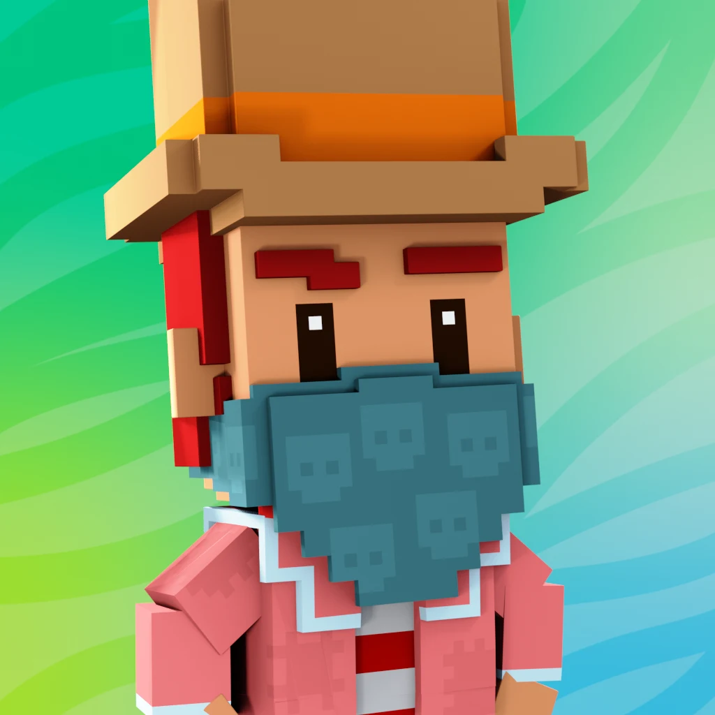 Pirate #1118 voxel render